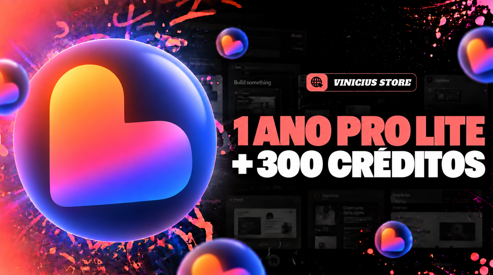Lovable 1 Ano Pro Lite + 300 Créditos