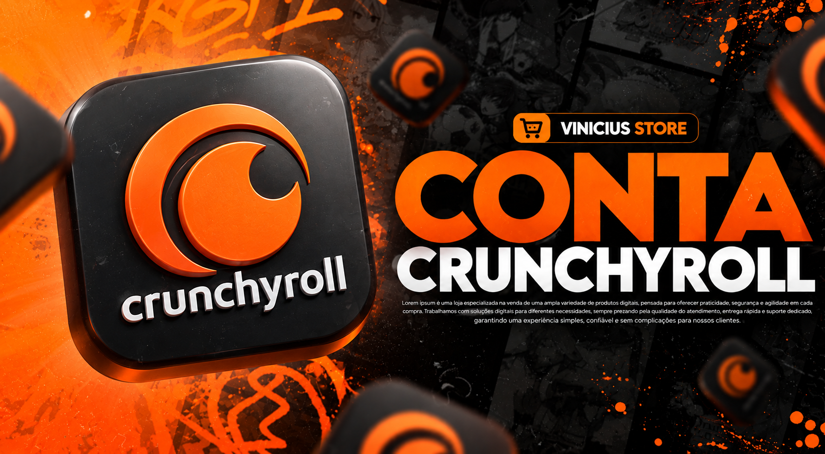 Conta Crunchroll Premium - 30 Dias