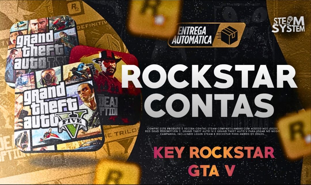 Steam GTA V + Rockstar + Steam WL